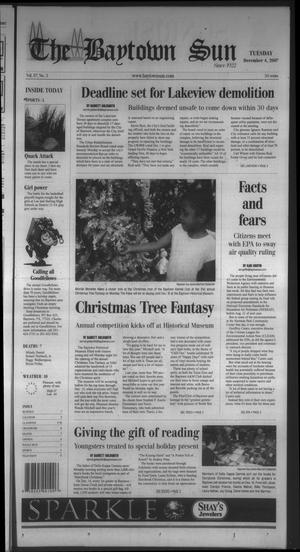 Primary view of object titled 'The Baytown Sun (Baytown, Tex.), Vol. 87, No. 3, Ed. 1 Tuesday, December 4, 2007'.