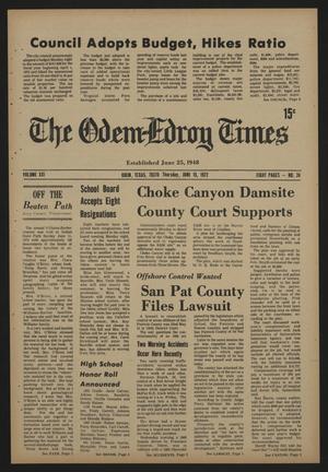Primary view of object titled 'The Odem-Edroy Times (Odem, Tex.), Vol. 21, No. 24, Ed. 1 Thursday, June 15, 1972'.