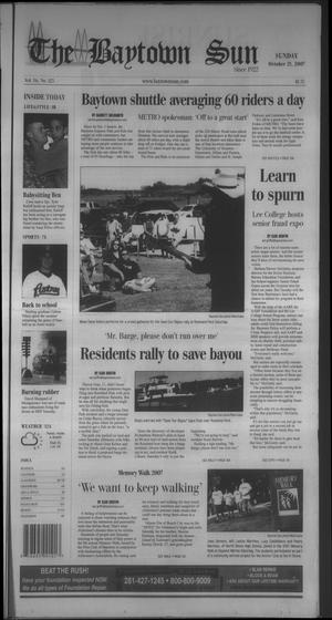 Primary view of object titled 'The Baytown Sun (Baytown, Tex.), Vol. 86, No. 325, Ed. 1 Sunday, October 21, 2007'.