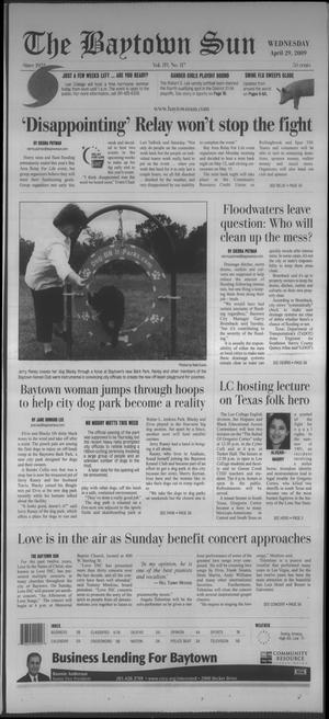 Primary view of object titled 'The Baytown Sun (Baytown, Tex.), Vol. 89, No. 117, Ed. 1 Wednesday, April 29, 2009'.