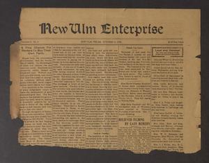 Primary view of object titled 'New Ulm Enterprise (New Ulm, Tex.), Vol. 10, No. 2, Ed. 1 Thursday, October 16, 1919'.