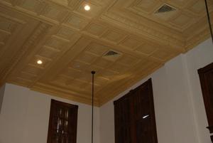 [Ceiling in Courtroom]
