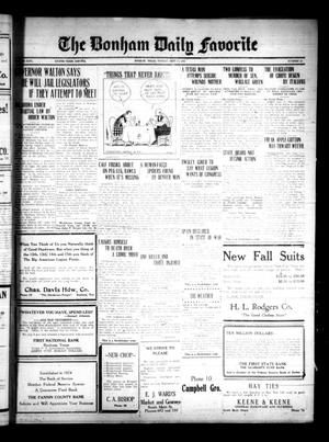 The Bonham Daily Favorite (Bonham, Tex.), Vol. 26, No. 61, Ed. 1 Monday, September 17, 1923