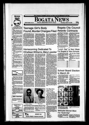 Bogata News (Bogata, Tex.), Vol. 79, No. 20, Ed. 1 Thursday, March 14, 1991