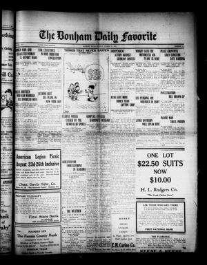The Bonham Daily Favorite (Bonham, Tex.), Vol. 25, No. 37, Ed. 1 Monday, August 21, 1922