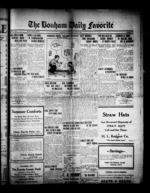 The Bonham Daily Favorite (Bonham, Tex.), Vol. 24, No. 311, Ed. 1 Friday, July 7, 1922