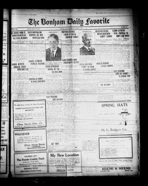 The Bonham Daily Favorite (Bonham, Tex.), Vol. 24, No. 202, Ed. 1 Thursday, March 2, 1922