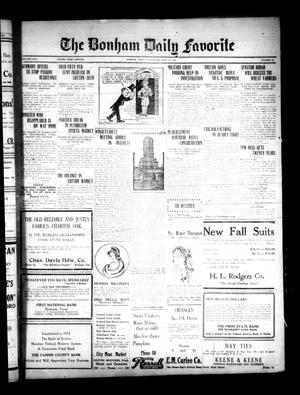 The Bonham Daily Favorite (Bonham, Tex.), Vol. 26, No. 63, Ed. 1 Wednesday, September 19, 1923