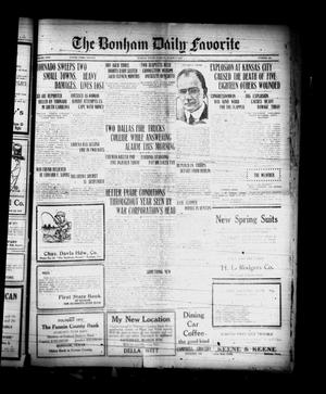 The Bonham Daily Favorite (Bonham, Tex.), Vol. 24, No. 206, Ed. 1 Tuesday, March 7, 1922