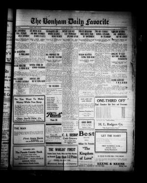 The Bonham Daily Favorite (Bonham, Tex.), Vol. 24, No. 178, Ed. 1 Thursday, February 2, 1922