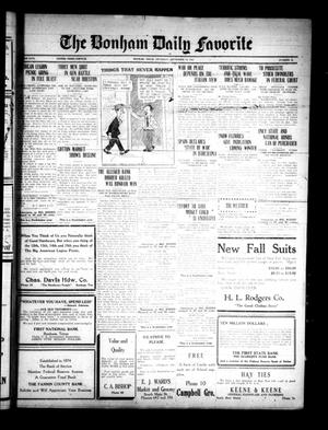 The Bonham Daily Favorite (Bonham, Tex.), Vol. 26, No. 58, Ed. 1 Thursday, September 13, 1923