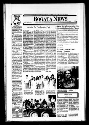 Bogata News (Bogata, Tex.), Vol. 79, No. 47, Ed. 1 Thursday, September 19, 1991