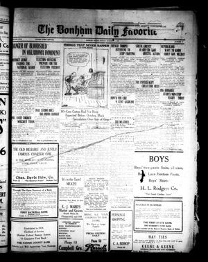 The Bonham Daily Favorite (Bonham, Tex.), Vol. 26, No. 73, Ed. 1 Monday, October 1, 1923