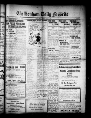 The Bonham Daily Favorite (Bonham, Tex.), Vol. 25, No. 40, Ed. 1 Thursday, August 24, 1922