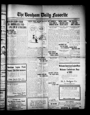 The Bonham Daily Favorite (Bonham, Tex.), Vol. 25, No. 39, Ed. 1 Wednesday, August 23, 1922