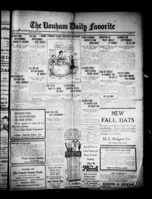 The Bonham Daily Favorite (Bonham, Tex.), Vol. 25, No. 44, Ed. 1 Tuesday, August 29, 1922