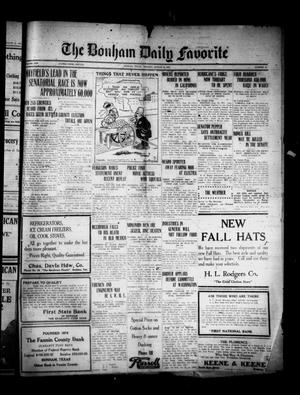 The Bonham Daily Favorite (Bonham, Tex.), Vol. 25, No. 43, Ed. 1 Monday, August 28, 1922