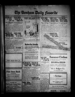 The Bonham Daily Favorite (Bonham, Tex.), Vol. 24, No. 280, Ed. 1 Thursday, June 1, 1922