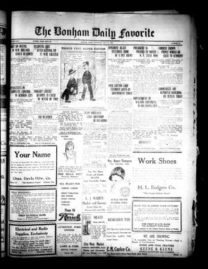 The Bonham Daily Favorite (Bonham, Tex.), Vol. 26, No. 94, Ed. 1 Thursday, October 25, 1923