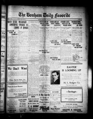 The Bonham Daily Favorite (Bonham, Tex.), Vol. 24, No. 239, Ed. 1 Friday, April 14, 1922