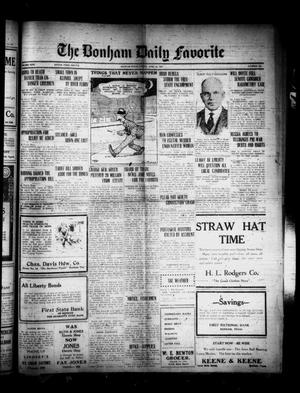 The Bonham Daily Favorite (Bonham, Tex.), Vol. 24, No. 245, Ed. 1 Friday, April 21, 1922