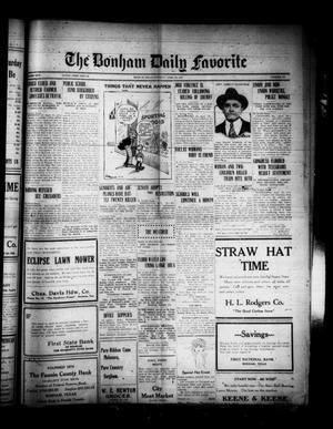 The Bonham Daily Favorite (Bonham, Tex.), Vol. 24, No. 252, Ed. 1 Saturday, April 29, 1922