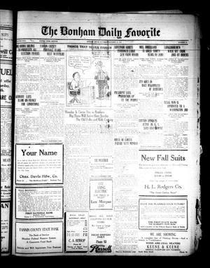 The Bonham Daily Favorite (Bonham, Tex.), Vol. 26, No. 90, Ed. 1 Saturday, October 20, 1923