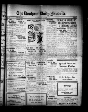 The Bonham Daily Favorite (Bonham, Tex.), Vol. 25, No. 17, Ed. 1 Friday, July 28, 1922