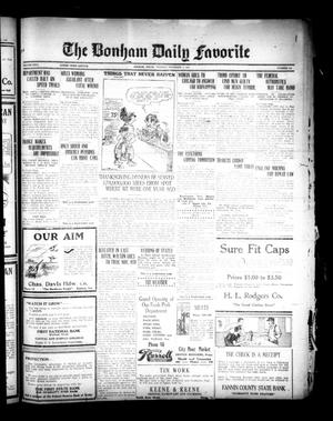 The Bonham Daily Favorite (Bonham, Tex.), Vol. 26, No. 103, Ed. 1 Monday, November 5, 1923