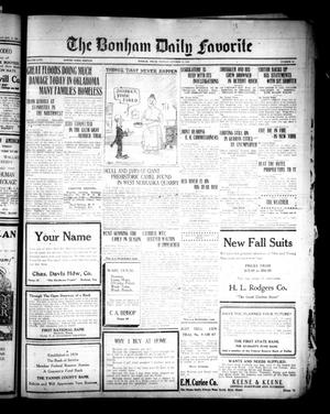Primary view of object titled 'The Bonham Daily Favorite (Bonham, Tex.), Vol. 26, No. 85, Ed. 1 Monday, October 15, 1923'.