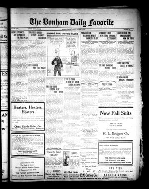 The Bonham Daily Favorite (Bonham, Tex.), Vol. 26, No. 80, Ed. 1 Tuesday, October 9, 1923
