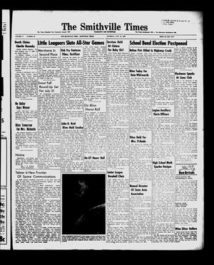 Primary view of object titled 'The Smithville Times Transcript and Enterprise (Smithville, Tex.), Vol. 71, No. 29, Ed. 1 Thursday, July 19, 1962'.