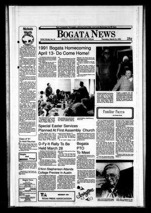 Bogata News (Bogata, Tex.), Vol. 79, No. 21, Ed. 1 Thursday, March 21, 1991