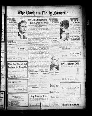 The Bonham Daily Favorite (Bonham, Tex.), Vol. 24, No. 187, Ed. 1 Monday, February 13, 1922