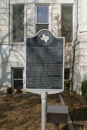 [Plaque at Franklin County Courthouse]