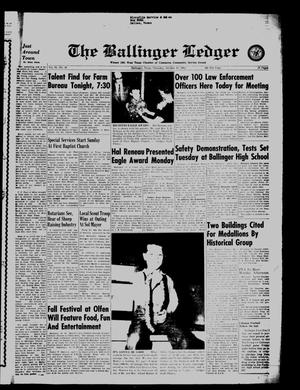Primary view of object titled 'The Ballinger Ledger (Ballinger, Tex.), Vol. 76, No. 16, Ed. 1 Thursday, October 11, 1962'.
