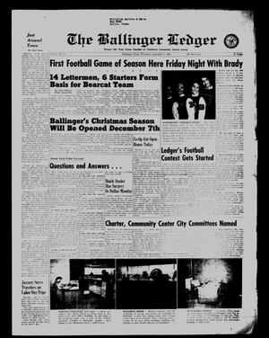 The Ballinger Ledger (Ballinger, Tex.), Vol. 76, No. 11, Ed. 1 Thursday, September 6, 1962
