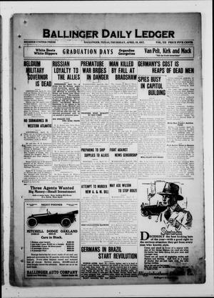 Ballinger Daily Ledger (Ballinger, Tex.), Vol. 12, Ed. 1 Thursday, April 19, 1917