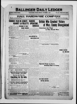 Ballinger Daily Ledger (Ballinger, Tex.), Vol. 12, Ed. 1 Friday, October 5, 1917