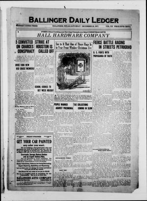 Ballinger Daily Ledger (Ballinger, Tex.), Vol. 12, Ed. 1 Saturday, December 22, 1917