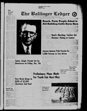 The Ballinger Ledger (Ballinger, Tex.), Vol. 76, No. 22, Ed. 1 Thursday, November 22, 1962