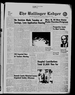 The Ballinger Ledger (Ballinger, Tex.), Vol. 76, No. 13, Ed. 1 Thursday, September 20, 1962