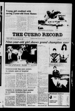 The Cuero Record (Cuero, Tex.), Vol. 91, No. 23, Ed. 1 Saturday, March 21, 1987