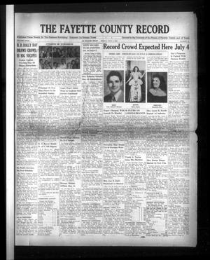 Primary view of object titled 'The Fayette County Record (La Grange, Tex.), Vol. 27, No. 70, Ed. 1 Friday, July 1, 1949'.