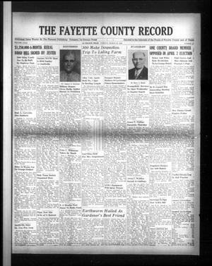 Primary view of object titled 'The Fayette County Record (La Grange, Tex.), Vol. 27, No. 43, Ed. 1 Tuesday, March 29, 1949'.