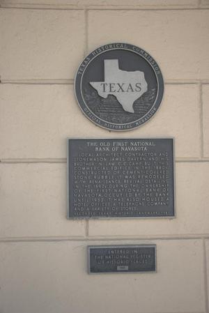 [Old First National Bank Plaque]