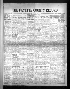 Primary view of object titled 'The Fayette County Record (La Grange, Tex.), Vol. 27, No. 21, Ed. 1 Tuesday, January 11, 1949'.