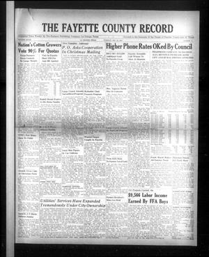 The Fayette County Record (La Grange, Tex.), Vol. 28, No. 15, Ed. 1 Tuesday, December 20, 1949
