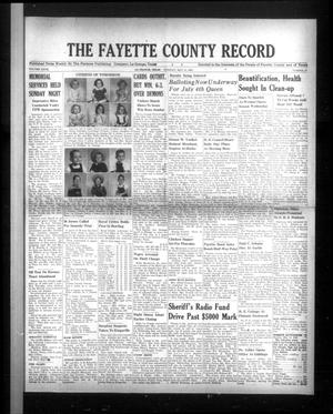 The Fayette County Record (La Grange, Tex.), Vol. 27, No. 61, Ed. 1 Tuesday, May 31, 1949