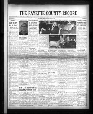 Primary view of object titled 'The Fayette County Record (La Grange, Tex.), Vol. 27, No. 39, Ed. 1 Tuesday, March 15, 1949'.